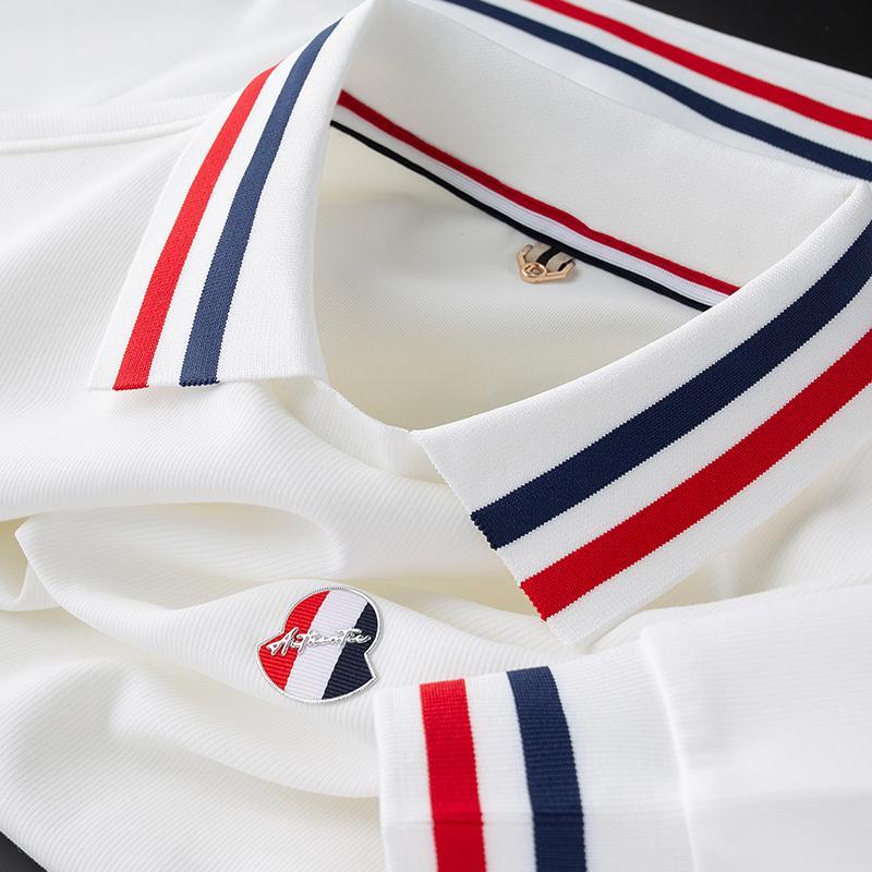 Vintage Trimmed Collar Polo T-Shirt