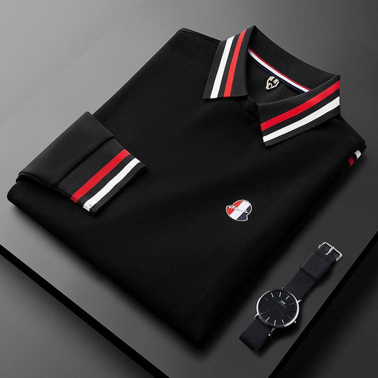 Vintage Trimmed Collar Polo T-Shirt