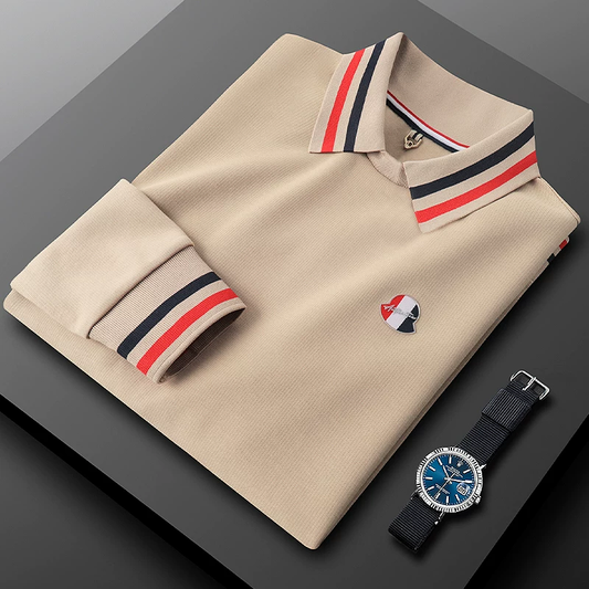 Majestic Trimmed Collar Polo