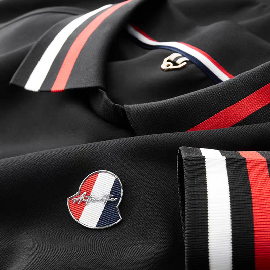 Vintage Trimmed Collar Polo T-Shirt