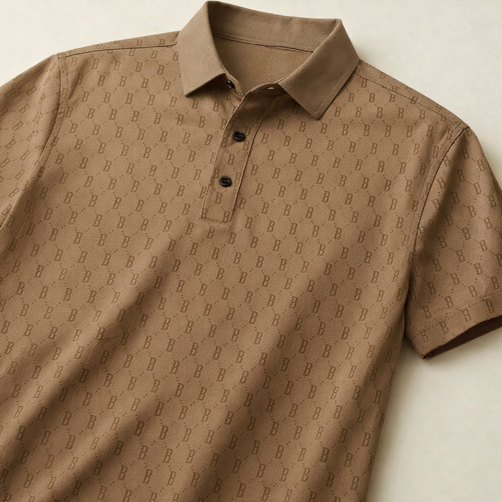 Monogram Mist Luxe Polo T-Shirt