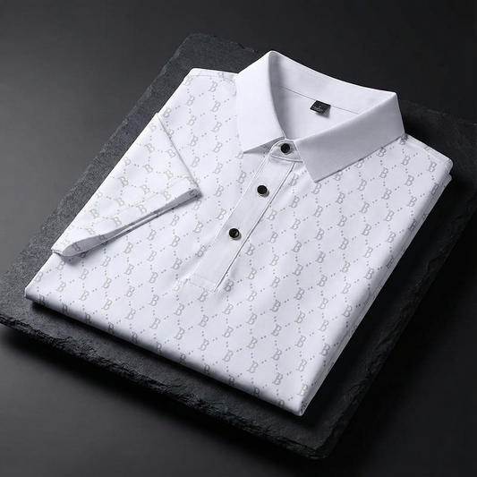 Monogram Mist Luxe Polo T-Shirt