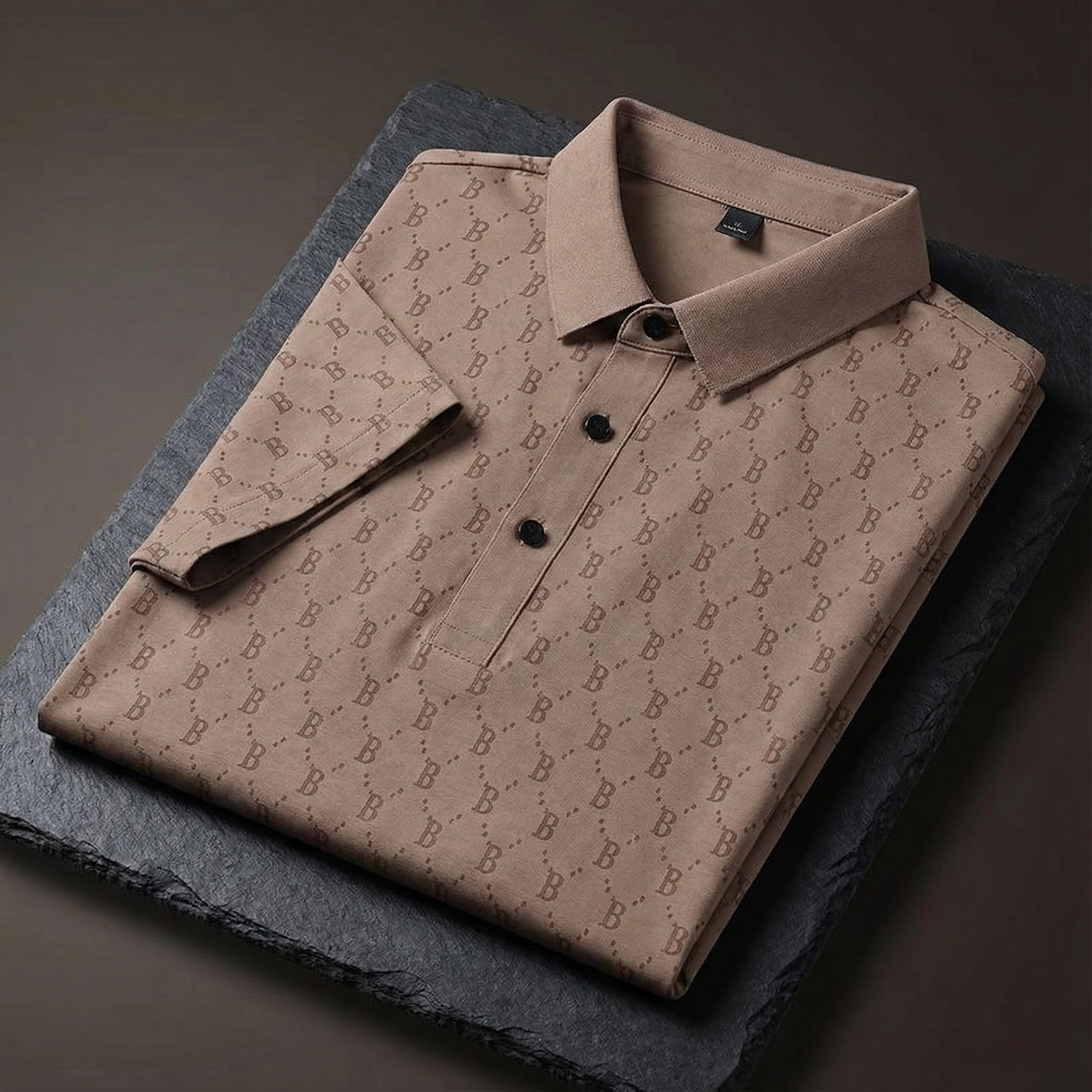 Monogram Mist Luxe Polo T-Shirt