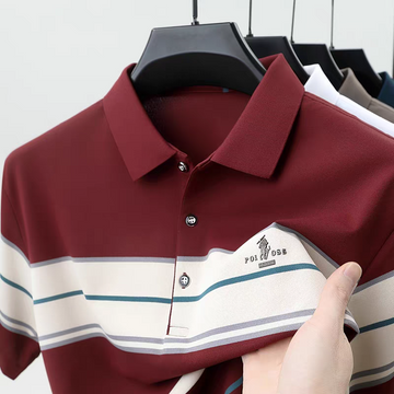 Twilight Horizon Stripe Polo T-Shirt