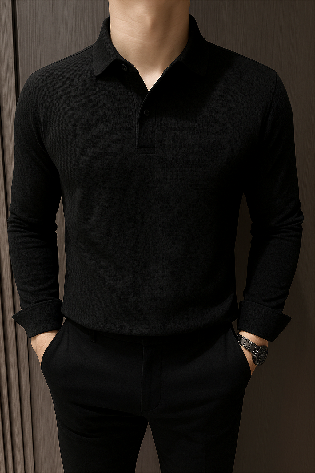 Opulent Weave Polo Knit
