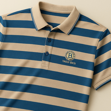 Precision Stripe Monogram Polo T-Shirt