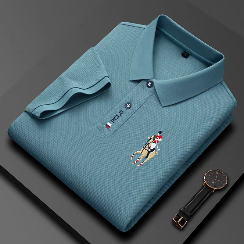 Elegant Equestrian Elegance Polo T-Shirt